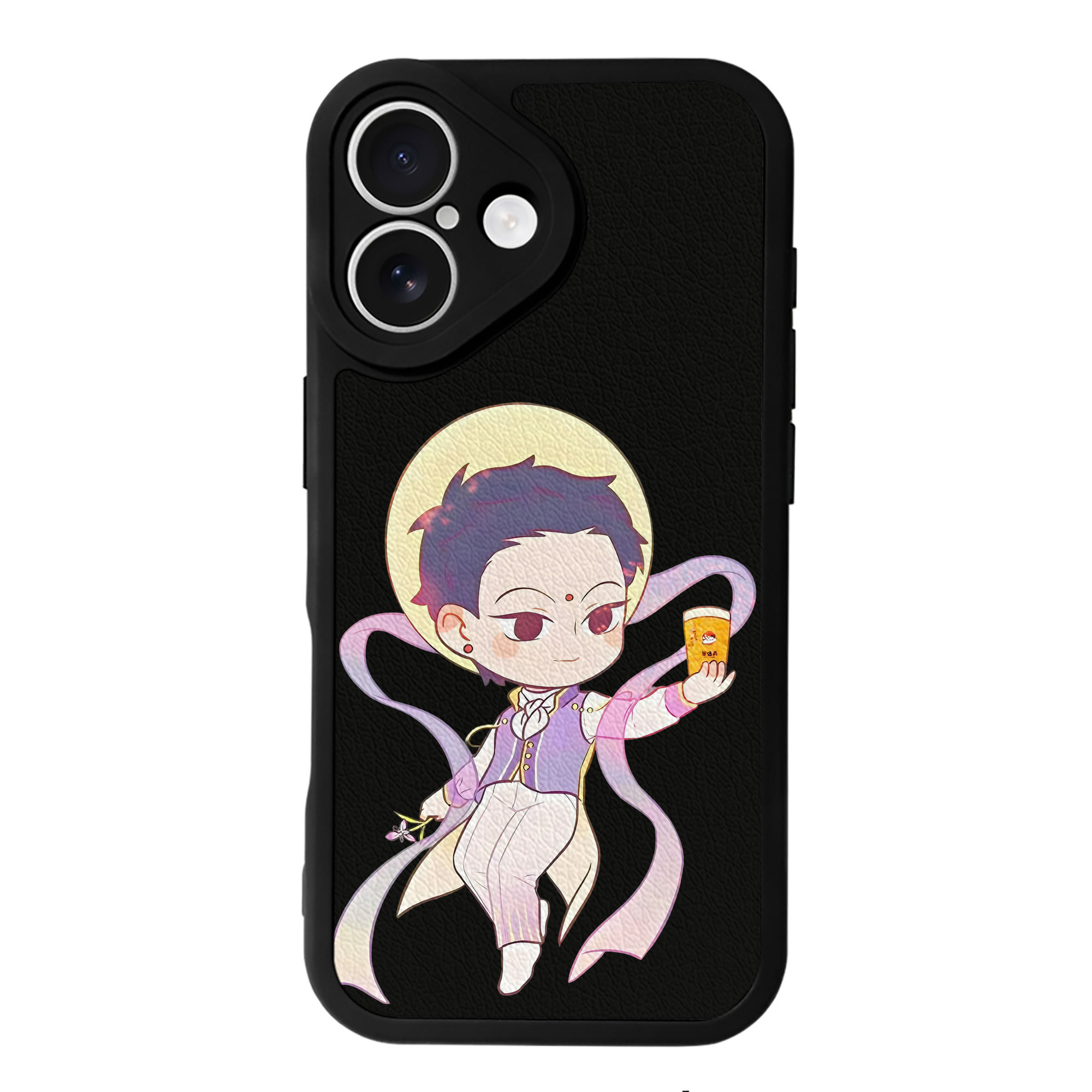 （画像用） Ne Zha 2 ナタ 魔童の大暴れ 【iPhone 16シリーズ対応】シリコンスマホケース（レザー調） 材質：シリコン